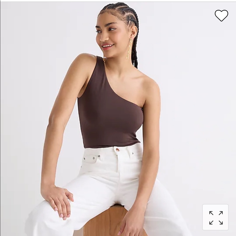 J Crew One Shoulder FormKnit Tank